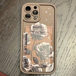 Elegant Tan Floral Phone Case